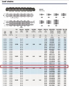 BL634 Leaf Chain